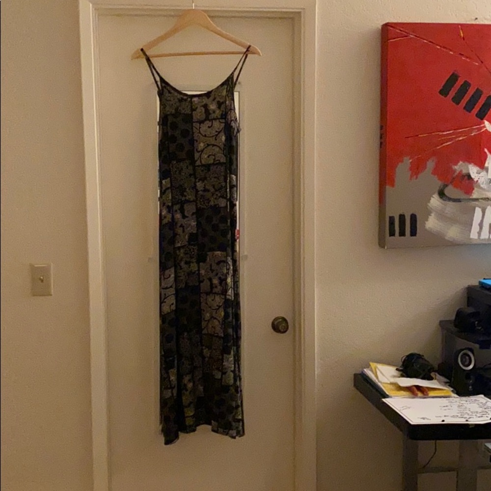 Wet Seal 60’s Pattern Party Dress Black